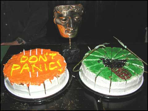 BAFTA with Two Birthday Cakes