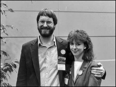 Steve and Betty at Comdex, 1984
